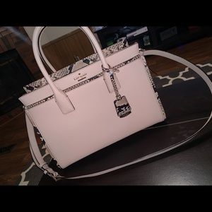 Kate Spade satchel with snakeskin